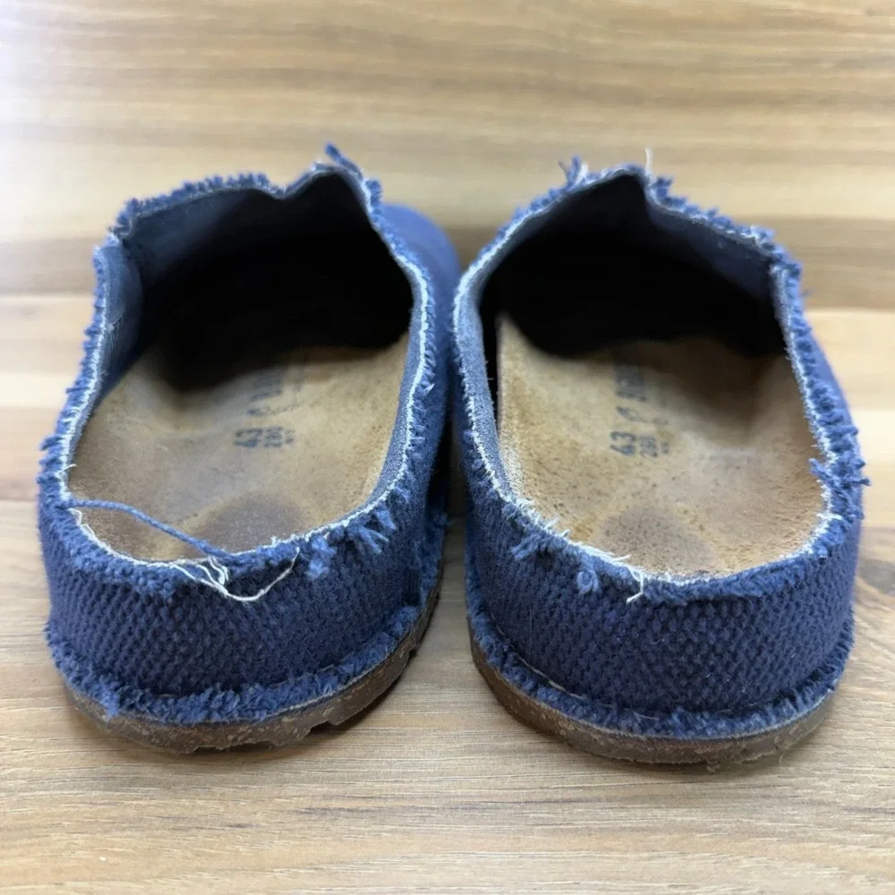 Birkenstock Zermatt Canvas Clogs Mens 10 W EU 43 Blue Casual Travel Walking
